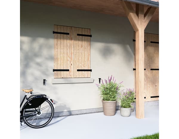 Volet battant manuel bois 135 x 100 cm - GEOM