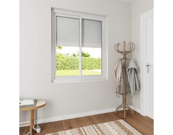 Volet roulant aluminium blanc 145 x 120 cm - GEOM