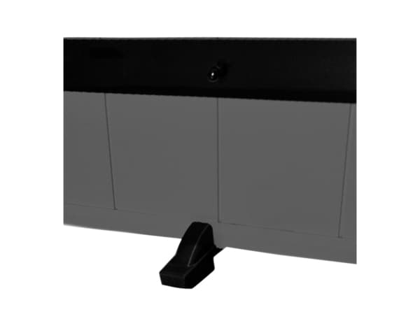 Miniature 7 de Volet battant 2 panneaux aluminium gris 125 x 120 cm - GEOM