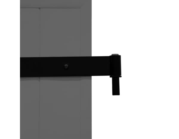 Miniature 8 de Volet battant 2 panneaux aluminium gris 215 x 120 cm - GEOM