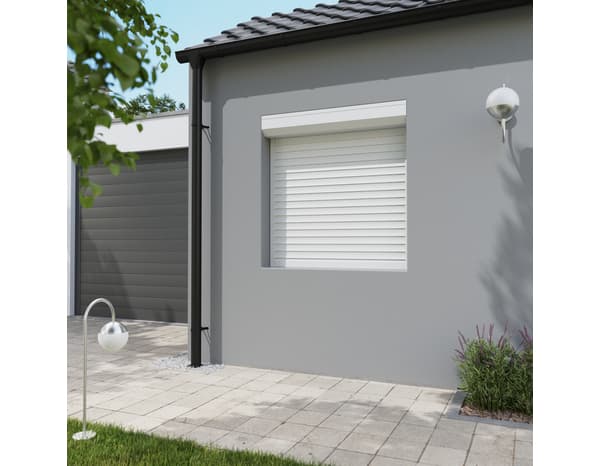 Volet roulant aluminium blanc 125 x 120 cm - GEOM