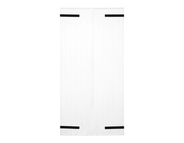 Miniature 3 de Volet battant 2 panneaux PVC blanc 215 x 120 cm - GEOM