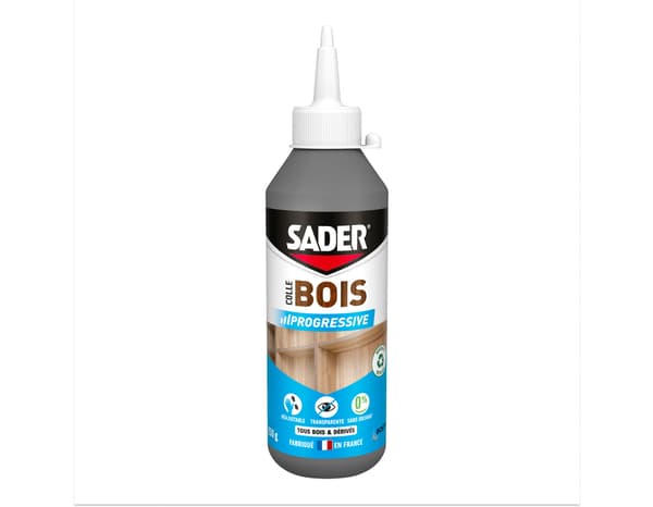 Colle bois à prise progressive - 250g - Sader