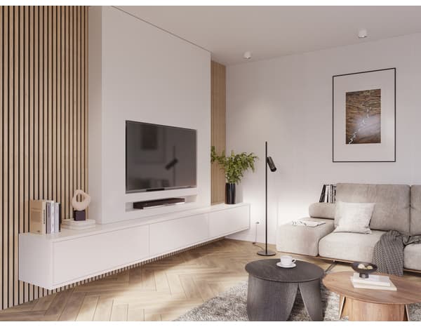 Miniature 2 de Profil de finition pour panneaux tasseaux imitation chêne clair - L.2,60 cm x l. 2 cm x Ep. 12 mm