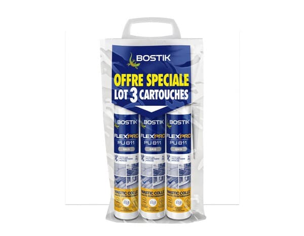 3 mastic colle gris Flexpro 811 - Bostik