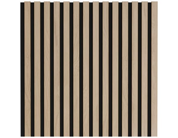 Miniature 2 de Panneau tasseaux acoustique MDF finition chêne clair - 2440 x 600 mm, épaisseur 21 mm