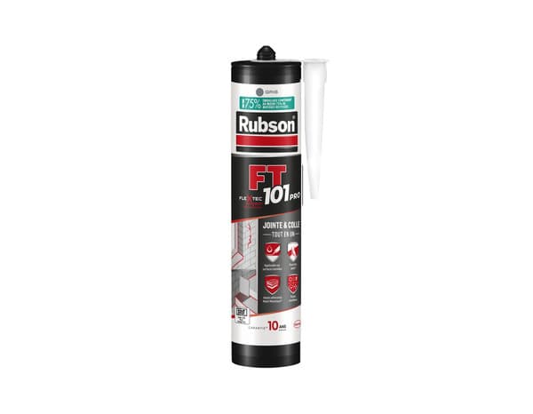 Mastic-colle FT 101 Pro gris - cartouche 280 ml - Rubson
