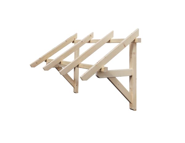 Marquise en bois- L. 139 cm mitre RC001 - GEOM