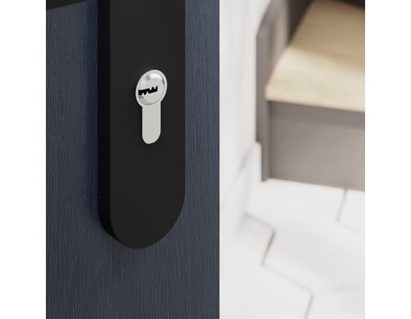 Miniature 4 de Serrure cylindre 6 goupilles satin nickel 30 X 30 mm