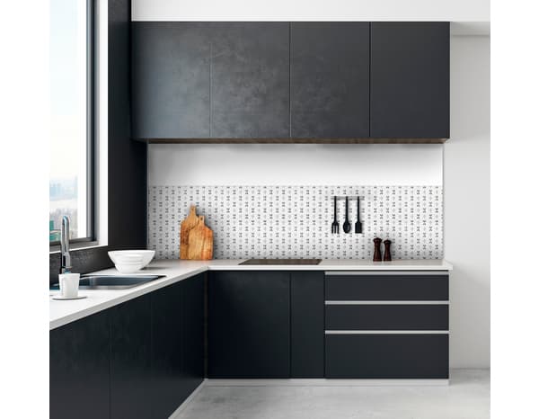 Miniature 2 de Mosaïque "Aude" mix gris