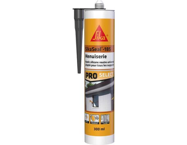 Mastic silicone Sikaseal menuiserie neutre universel anthracite - 300 ml - Sika