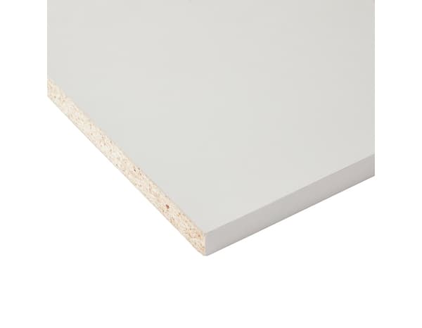 Miniature 2 de Tablette mélaminé blanc L. 250 cm x Ep. 1,8 cm x l. 30 cm