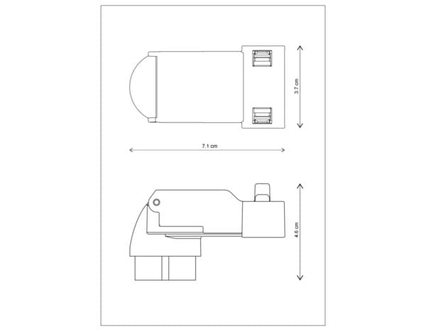 Miniature 2 de Connector GU10 plastique noir - Cooke and Lewis