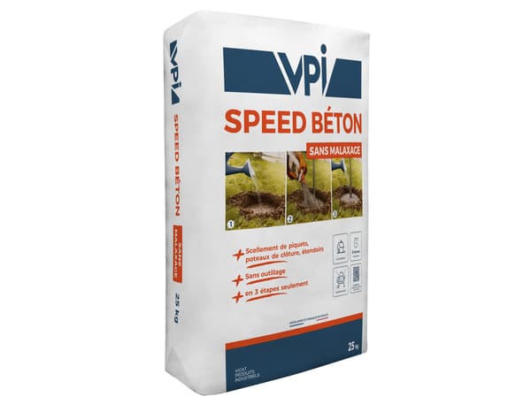 Miniature 2 de Béton "Speed" sans malaxage gris - sac de 25 kg - VPI