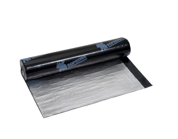 Miniature 2 de Chape alu mammouth SBS en rouleau de 1 x 6 M épaisseur 4 mm bitume élastomère - Soprema