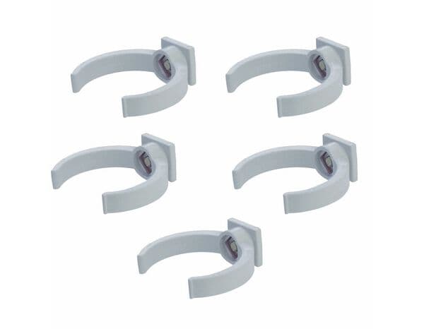 Sachet de 5 colliers de fixation pour gouttière en PVC de Ø 50 mm gris