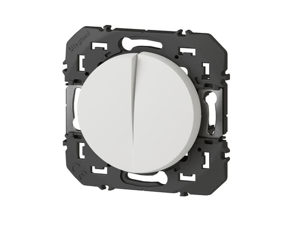 Miniature 2 de Interrupteur ou va-et-vient 10AX + bouton poussoir 6A dooxie - finition blanc - Legrand