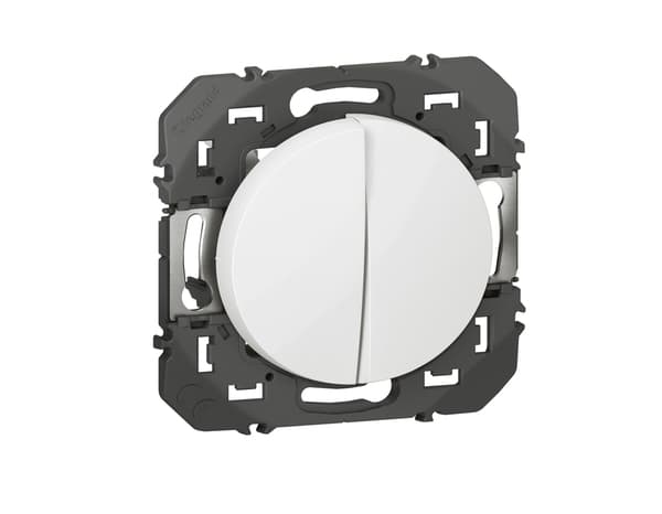Miniature 3 de Interrupteur ou va-et-vient 10AX + bouton poussoir 6A dooxie - finition blanc - Legrand