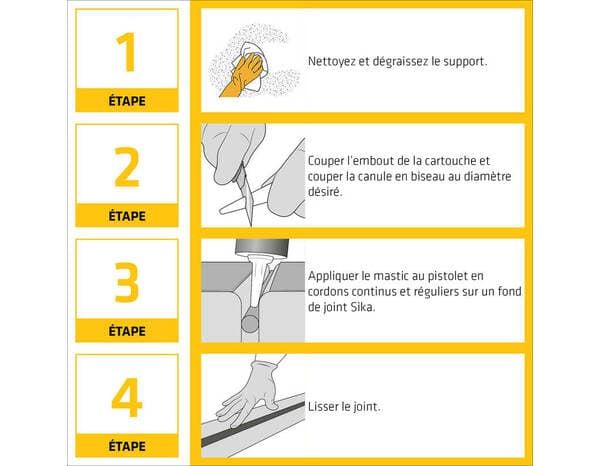 Miniature 3 de Mastic silicone Sikaseal menuiserie neutre universel anthracite - 300 ml - Sika