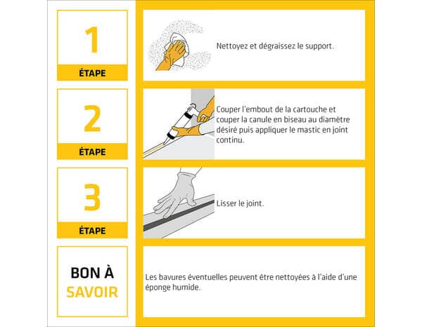 Miniature 4 de Mastic acrylique joints d’étanchéité extérieur - cartouche 465 g - Sika