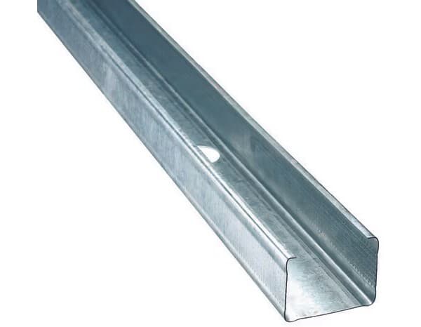 Lot 10 montants M48 250 NF pour cloison plaques de plâtre - 48 x 2500 mm