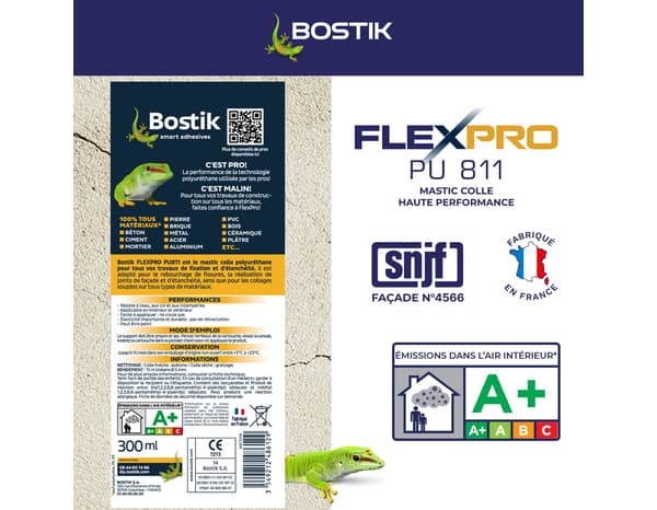 Miniature 5 de Mastic colle anthracite Flexpro 300 ml - Bostik