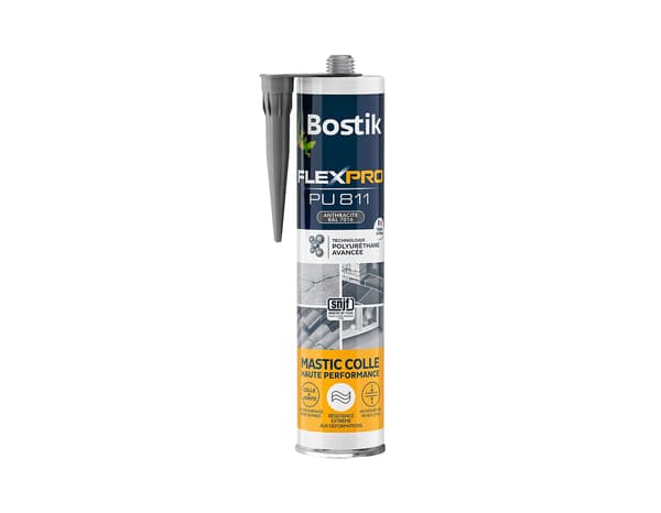 Mastic colle anthracite Flexpro 300 ml - Bostik