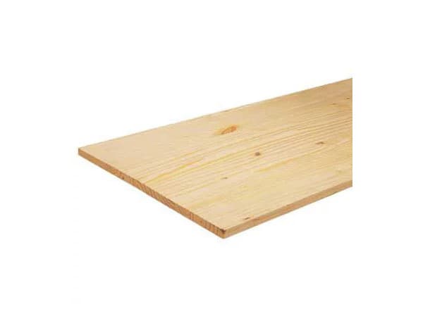 Tablette pin lamellé collé rustique 200 x 50 cm Ep. 18 mm