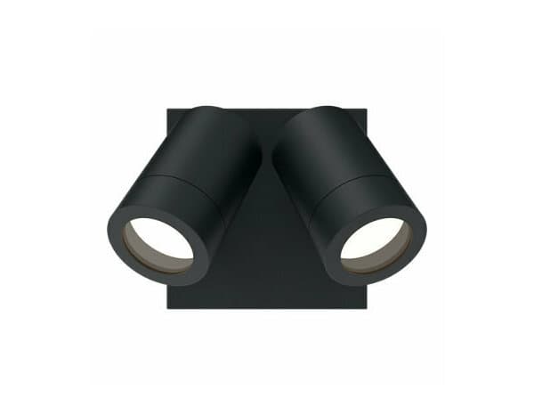 Applique murale double Tiarela gu10 noir - Marque BLOOMA