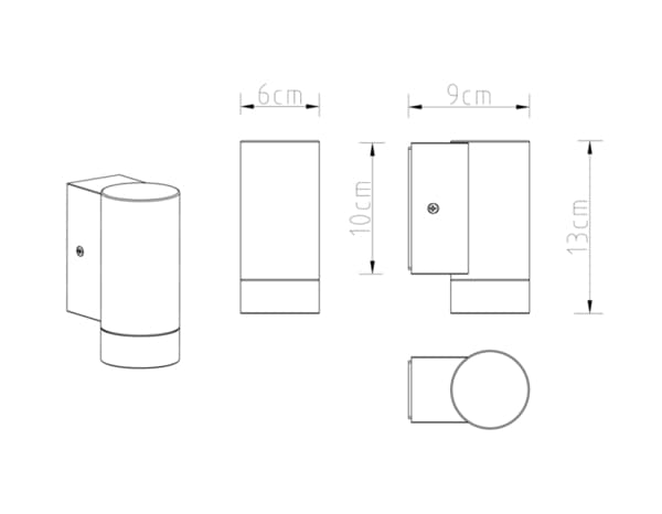 Miniature 7 de Applique murale Tiarela gu10 noir - Marque BLOOMA