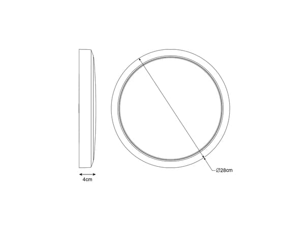 Miniature 8 de Plafonnier blanc led ip65 - Marque BLOOMA