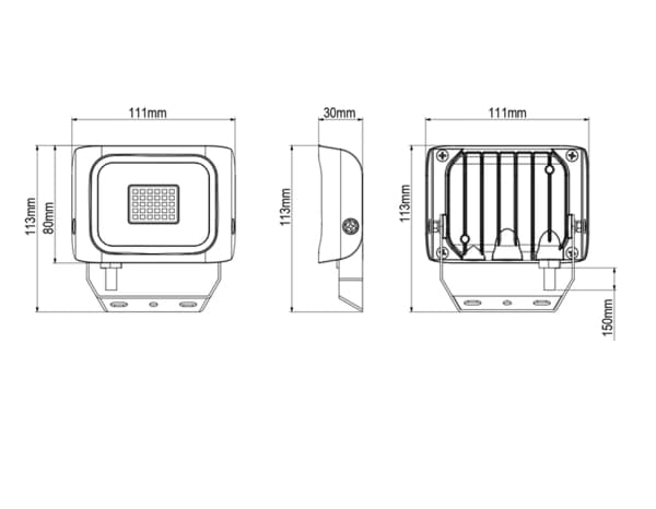 Miniature 4 de Projecteur 20w 2000lm 6500k noir