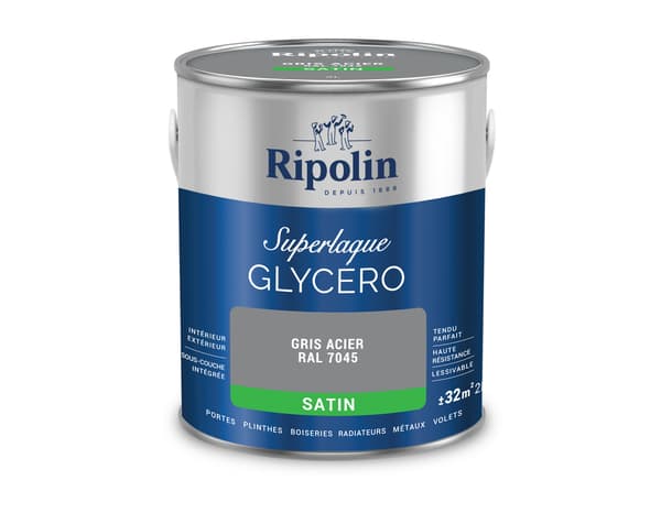 Miniature 2 de Laque gris acier 2l satin - Ripolin