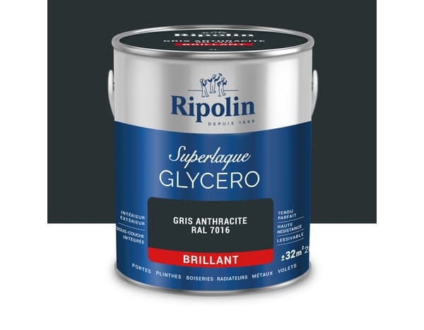 Laque anthracite 2l brillant - Ripolin