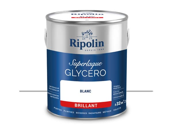 Laque blanc 2l brillant - Ripolin