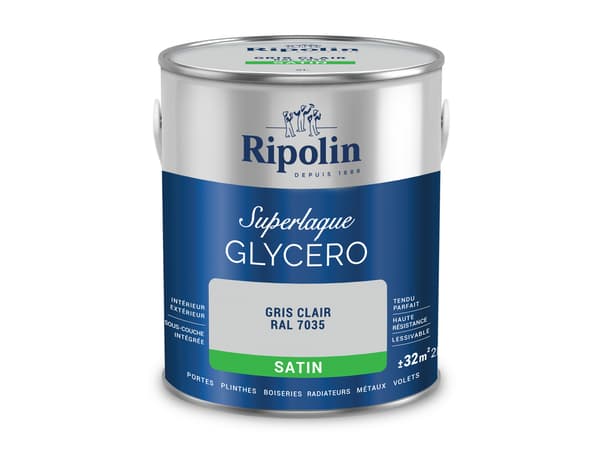 Miniature 2 de Laque gris clair 2l satin - Ripolin