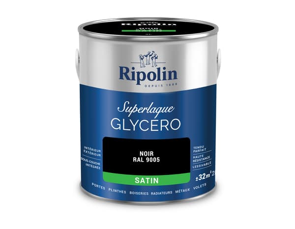 Miniature 2 de Laque noir 2l satin - Ripolin