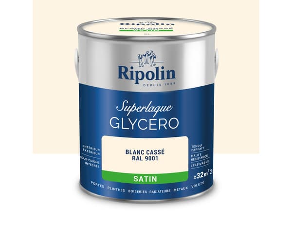 Laque blanc casse 2l satin - Ripolin