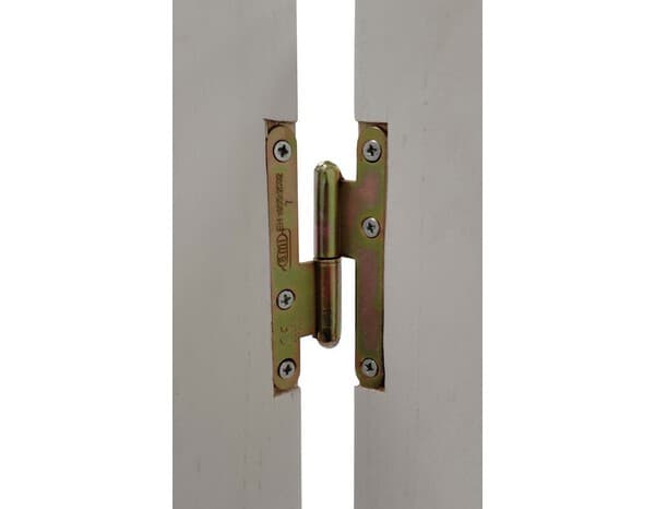 Miniature 3 de Paumelle de porte 95 x 45 mm bout rond gauche