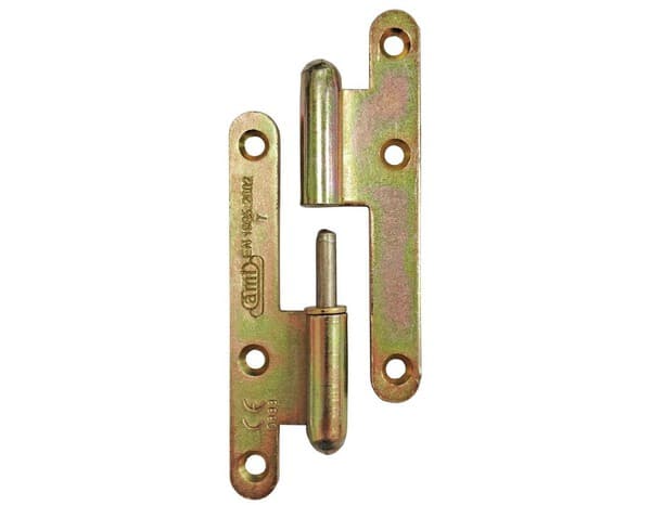 Miniature 2 de Paumelle de porte 80 x 45 bout rond gauche