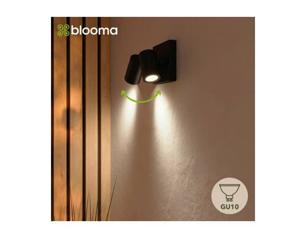 Miniature 6 de Applique murale double Tiarela gu10 noir - Marque BLOOMA