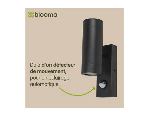 Miniature 8 de Applique murale à détecteur Tiarela gu10 noir - Marque BLOOMA