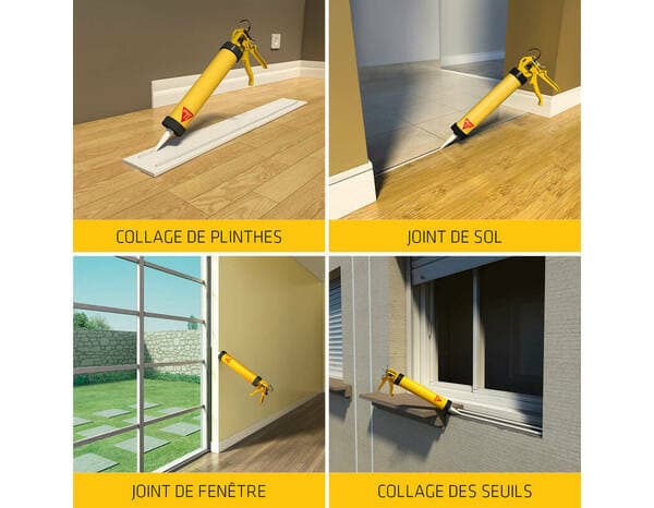 Miniature 6 de Mastic colle "Sikaflex" 11 FC+ anthracite - cartouche 300 ml - Sika