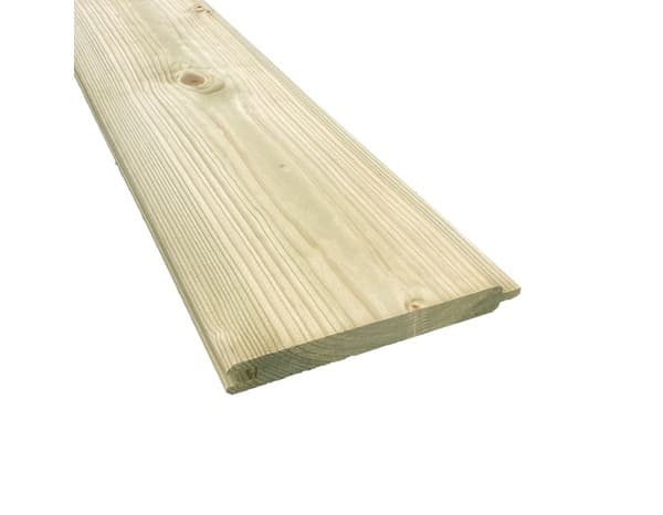 6 lames de bardages L. 210 cm x l. 14,5 cm x Ep. 18 mm