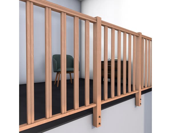 Miniature 5 de  Poteau Latéral Hêtre KEO - GEOM