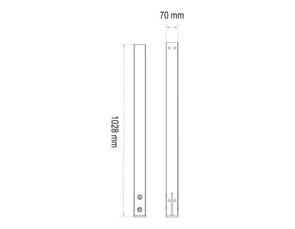 Miniature 6 de Poteau à Plat Sapin Tilda - GEOM