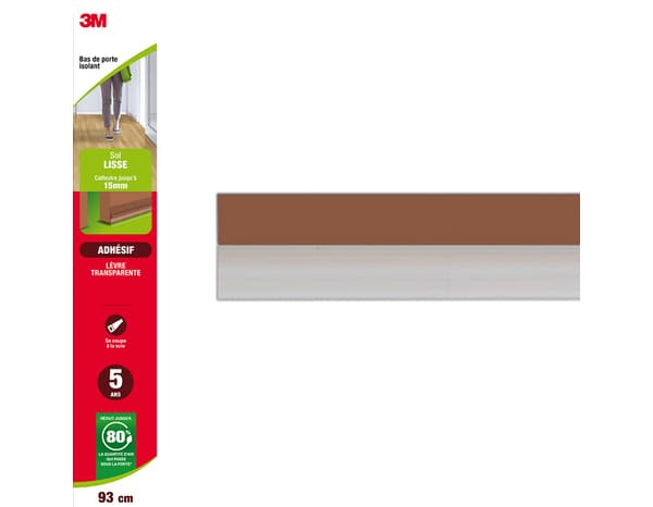 Bas de porte en pvc sols lisses marron 0,93m - 3M