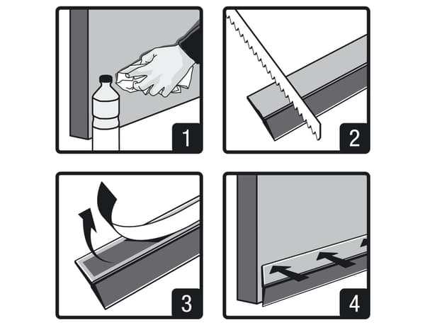 Miniature 4 de Bas de porte en pvc sols lisses marron 0,93m - 3M