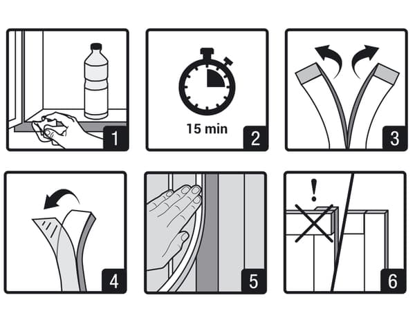 Miniature 5 de Joint en mousse pour porte et fenêtre blanc 6m - 3M