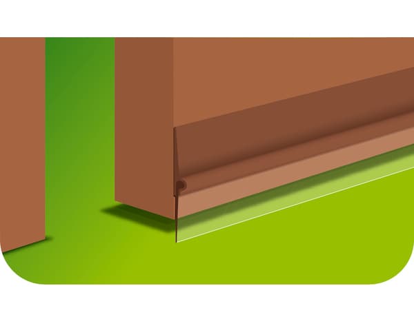 Miniature 5 de Bas de porte en pvc sols lisses marron 0,93m - 3M